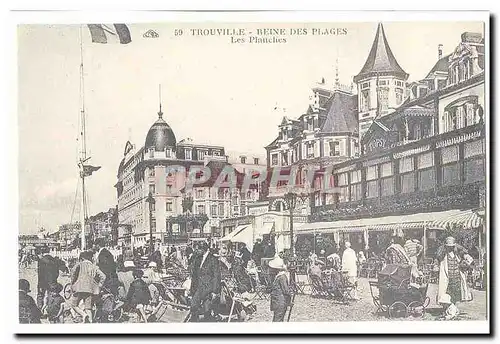 REPRODUCTION Trouville Reine des Plages Les planches