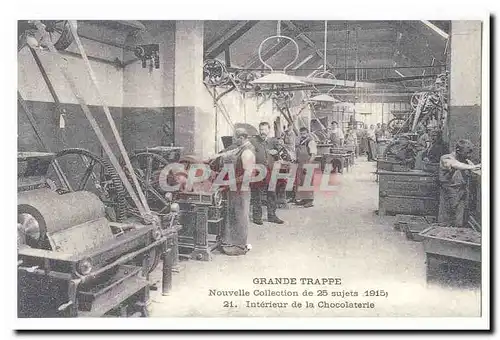 REPRODUCTION Grande Trappe Nouvelle collection de 25 sujets 1915 Interieur de la chocolaterie