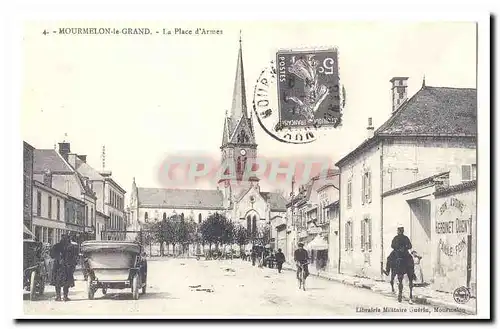 REPRODUCTION Mourmelon le Grand Cartes postales La place d�armes