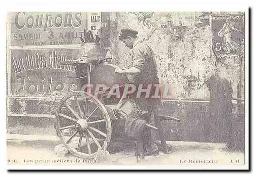 REPRODUCTION Les petits metiers de Paris Cartes postales Le remouleur