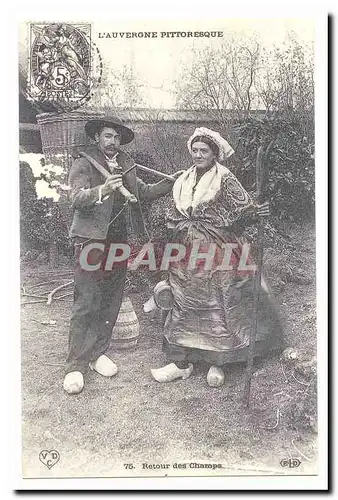 REPRODUCTION L�auvergne pittoresque Cartes postales Retour des champs