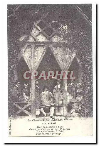 REPRODUCTION Les chansons de Jean Rameau illustrees Cartes postales L�abri