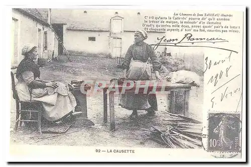 REPRODUCTION Les chansons de Jean Rameau illustrees Cartes postales La causette