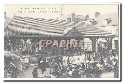 REPRODUCTION Forgis les EAux Cartes postales Station thermale La halle au beurre