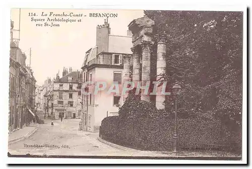 Besancon Cartes postales Square archeologique et rue St Jean (restes Rome antique)