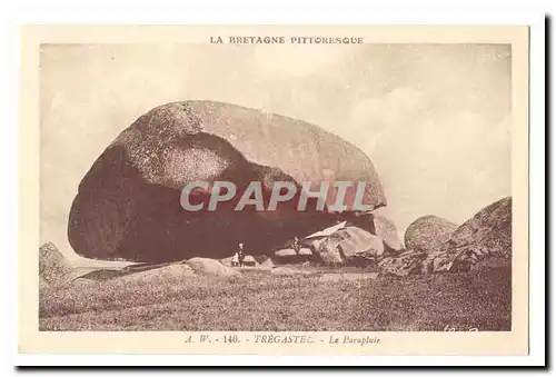 Tregastel Cartes postales Le parapluie (rocher)