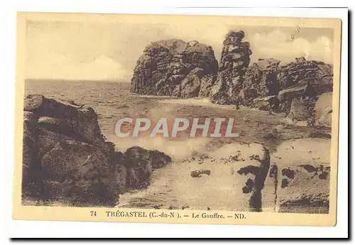 Tregastel Cartes postales Le gouffre