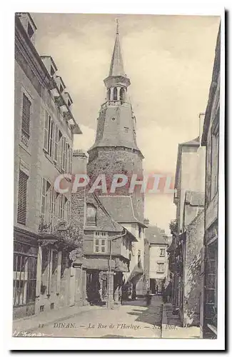 Dinan Cartes postales La rue de l&#39horloge