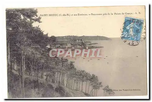 Saint Brieuc Cartes postales Panorama pris de la pointe de CEsson