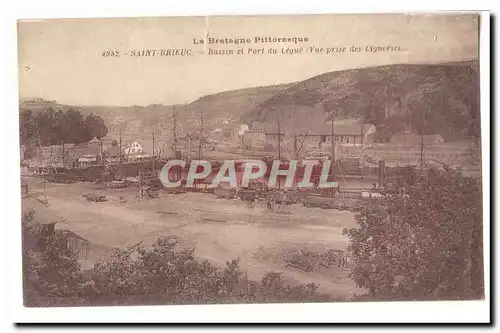 Saint Brieuc Ansichtskarte AK Bassin et port du Legue (vue prise des Ligneries) (bateaux)