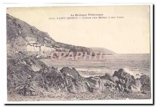 Saint Brieuc Cartes postales L'anse aux moines a maree haute