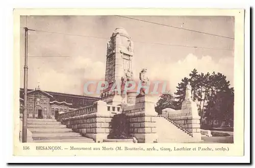 Besancon Ansichtskarte AK Monument aux morts (M Boutterin arch Laethier et PAsche sculp)