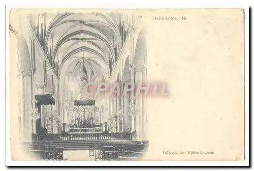 Besancon Cartes postales Interieur de l'Eglis St Jean