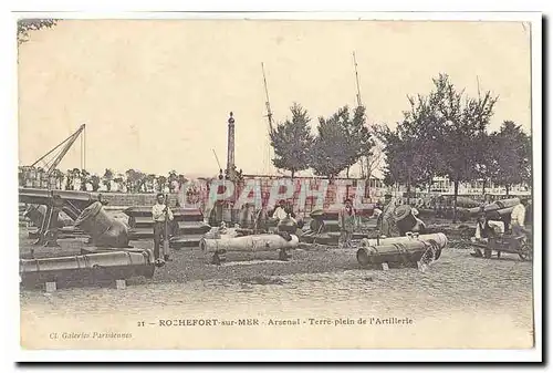 Rochefort sur Mer Cartes postales Arsenal Terre plein de l&#39artillerie (tres animee)