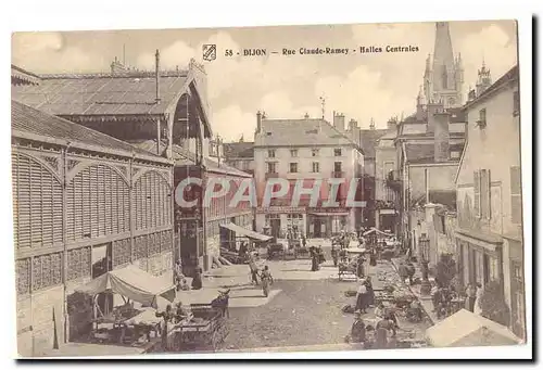Dijon Cartes postales Rue Claude Ramey Halles centrales