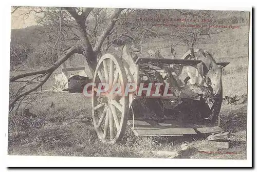 La guerre en Lorraine en 1914 Luneville Cartes postales Caissons allemands abandonnes sur la Cote des Vignes