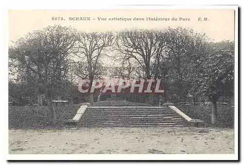 Sceaux Cartes postales Vue artistique dans l&#39interieur du parc