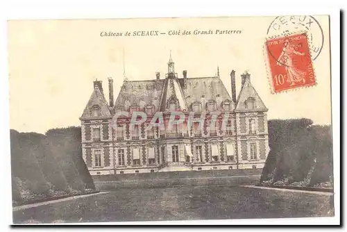 Sceaux Cartes postales Chateau Cote des grands parterres