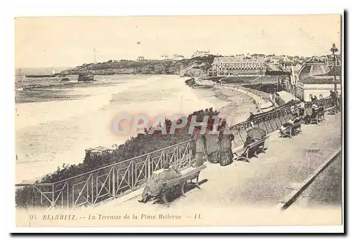 Biarritz Ansichtskarte AK La terrasse de la place Bellevue