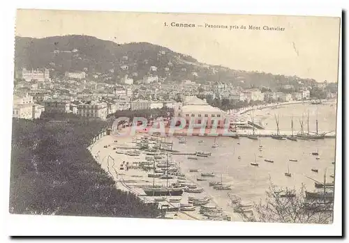 Cannes Ansichtskarte AK Panorama pris du Mont Chevalier