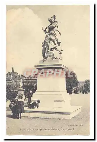 Paris Cartes postales Quand meme de Mercie (aux Tuileries enfants)