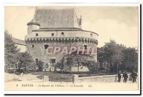 Nantes Cartes postales Le square du chateau La Tourelle