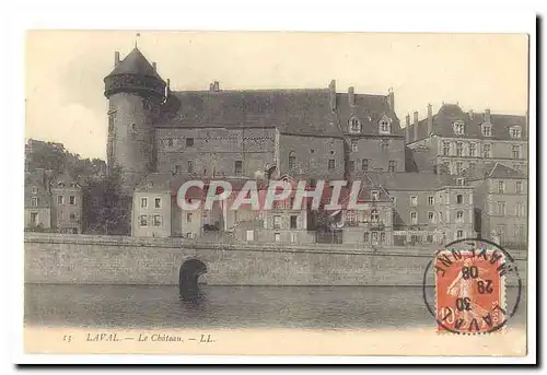 Laval Cartes postales Le chateau (chapellerie Dalibard Bruneau)