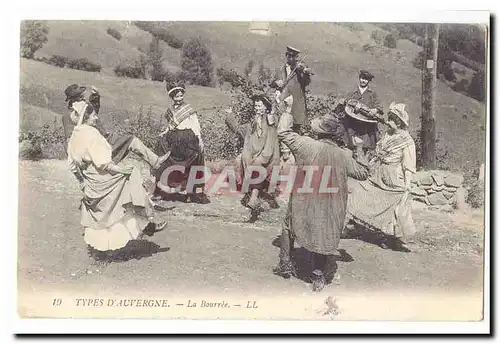 Ansichtskarte AK Types d&#39Auvergne La bouree