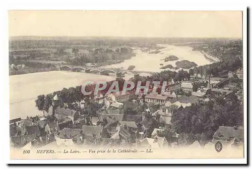 Nevers Cartes postales La Loire Vue prise de la cathedrale