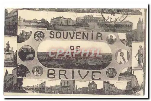 Ansichtskarte AK Souvenir de Brive