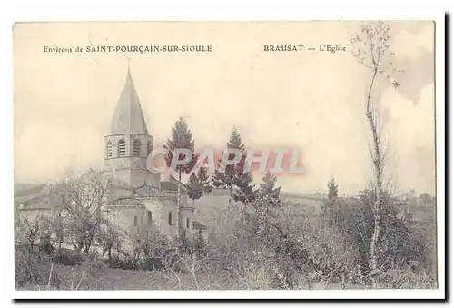 Environs de Saint Pourcain sur Sioule Cartes postales Brausat L&#39eglise