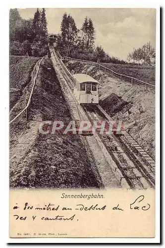 Cartes postales Sonnenbergbahn (train) Suisse