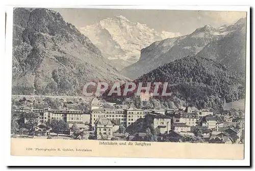 Cartes postales Interlaken und die Jungfrau (Suisse)