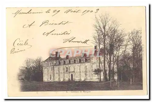 Ansichtskarte AK Chateau de Mangue (carte precurseur)