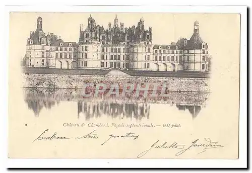 Chateau de Chambord Ansichtskarte AK Facade septentrionale