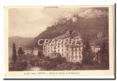 Royat Cartes postales Hotel de France et d&#39Angleterre