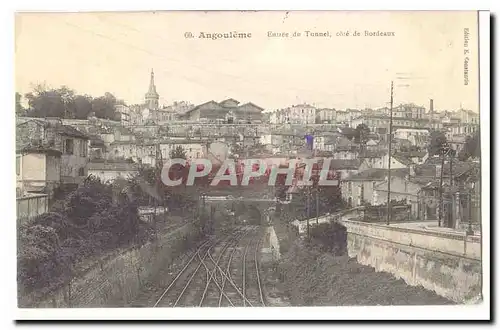 Angouleme Cartes postales Entree du tunnel cote de Bordeaux (train chemin de fer)