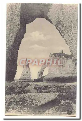 Etretat Cartes postales Manneporte aiguille et porte d�aval