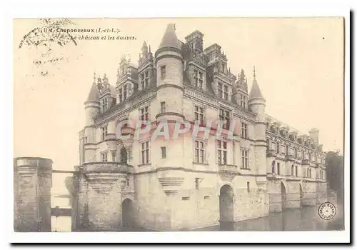 Chenonceaux Cartes postales Le chateau et les douves