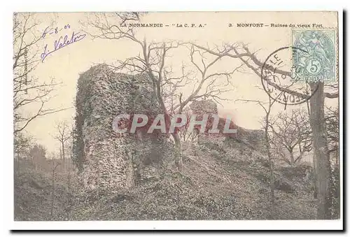 Montfort Cartes postales Ruines du vieux fort