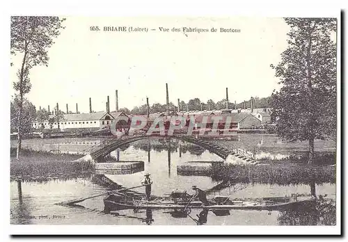 Briare Cartes postales Vue des fabriques de bouton (reproduction)