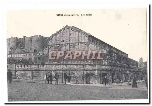 Niort Cartes postales Les halles (reproduction)
