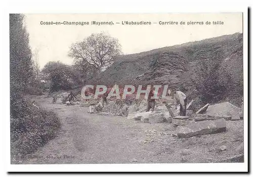 Cosse en Champagne Ansichtskarte AK L&#39aubaudiere Carriere de pierres de taille (reproduction)