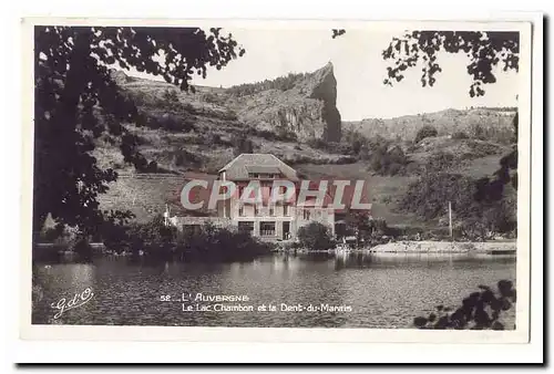 L&#39auvergne Ansichtskarte AK Le lac Chambon et la Dent du MAriais