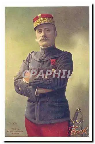 Cartes postales General Foch (photo Henri Manuel Paris)