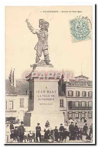 Dunkerque Cartes postales Statue de Jean Bart
