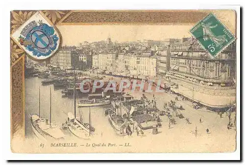 Marseille Ansichtskarte AK Le quai du port (bateaux tres animee)