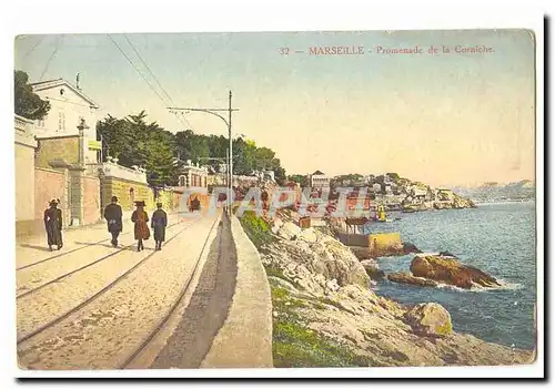 Marseille Cartes postales Promenade de la corniche