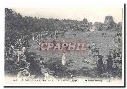 Le Touquet Paris Plage Ansichtskarte AK Le concours hippique (reproduction)