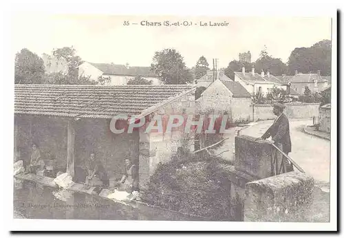 Chars Cartes postales Le lavoir (reproduction)